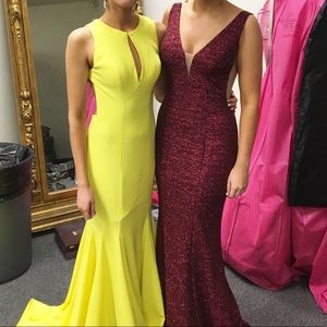 Maroon Jovani Gown